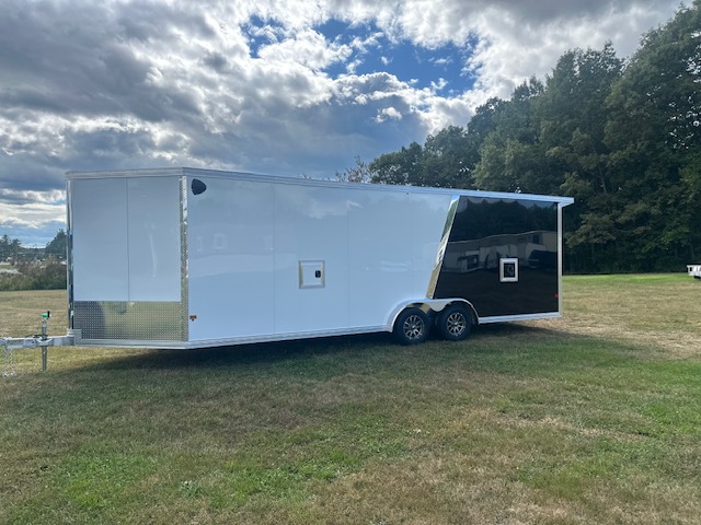 2027 EZ HAULER 7.5X24 V-Nose Inline Snow Snowmobile Trailers