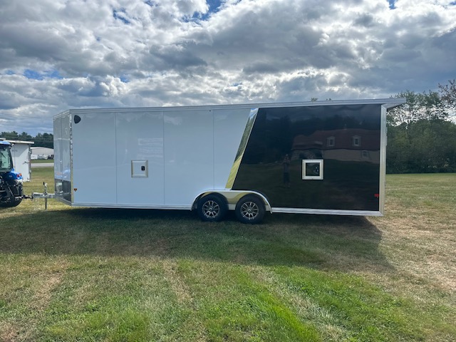 2027 EZ HAULER 7.5X24 V-Nose Inline Snow Snowmobile Trailers