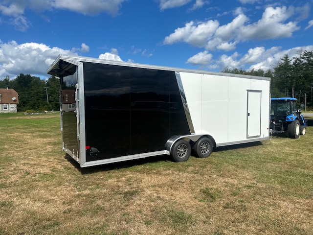 2027 EZ HAULER 7.5X24 V-Nose Inline Snow Snowmobile Trailers